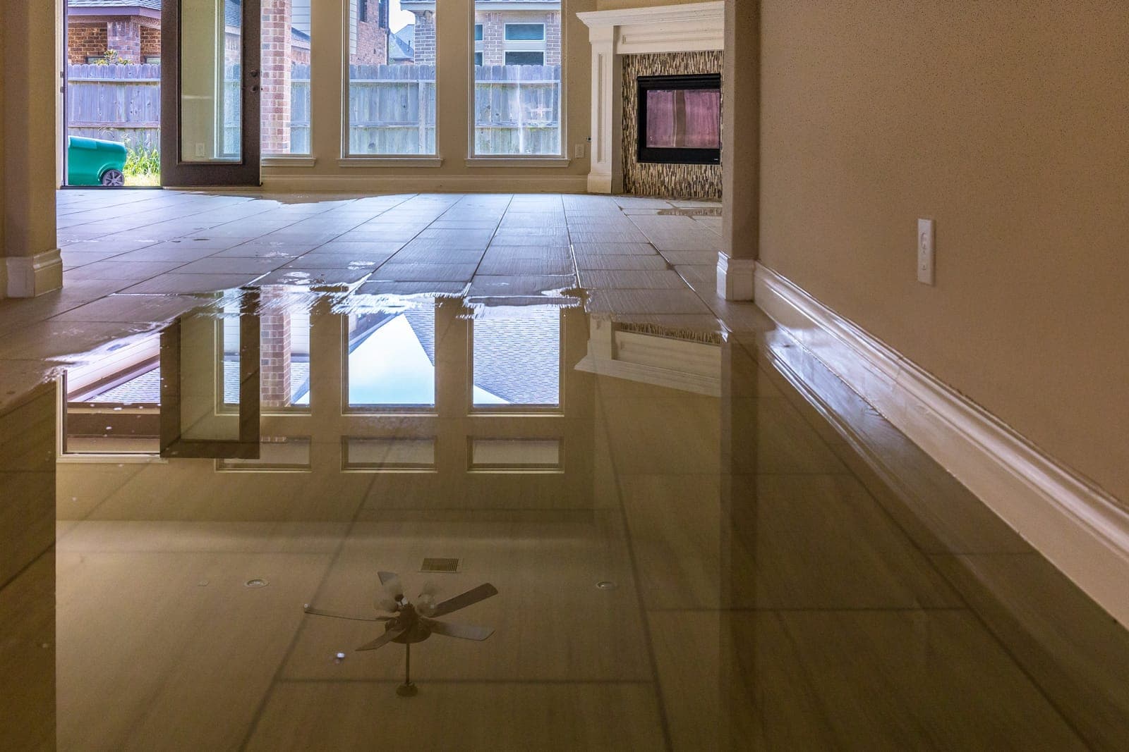 Water damage in an apartment -- a common insurance claim scenario