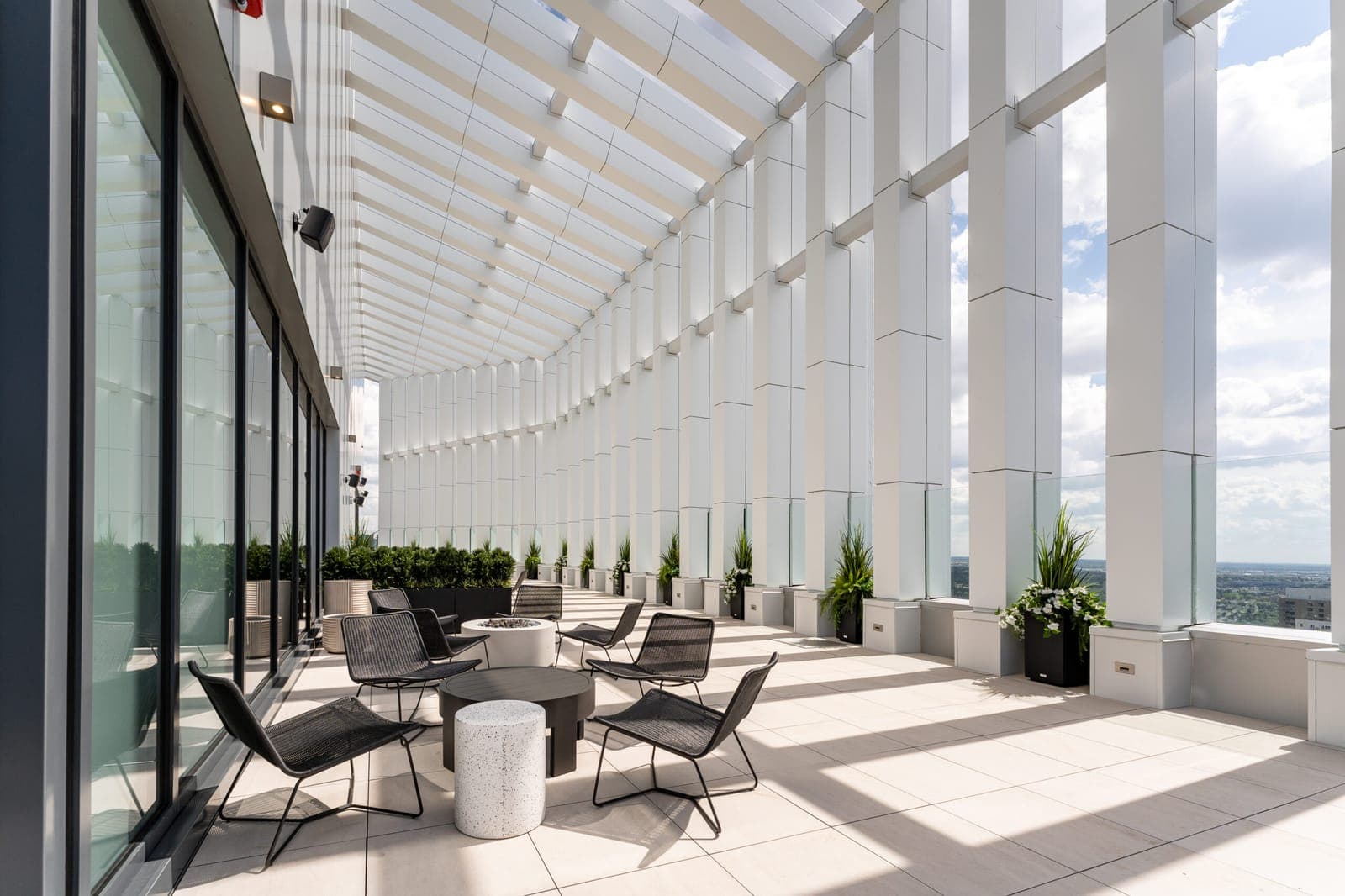 A modern fitness centre in a purpose-built Edmonton apartment building — new-build rentals are competing aggressively on amenities to attract tenants
