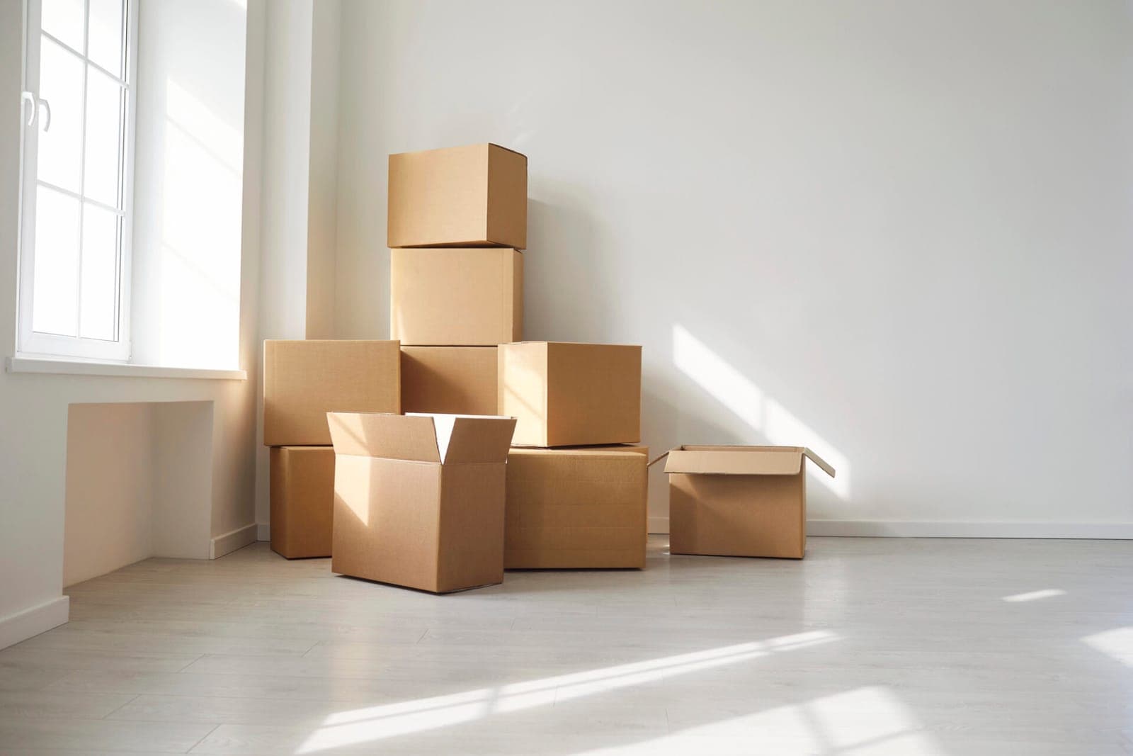 Edmonton moving boxes packed and ready for a local move