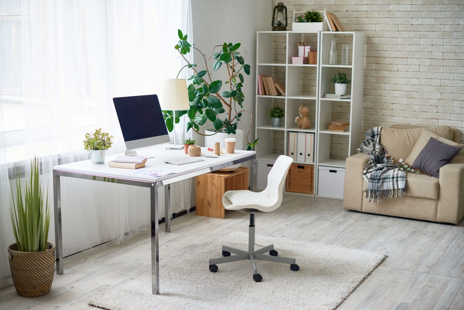 Home office setup in an apartment -- the new standard for remote workers